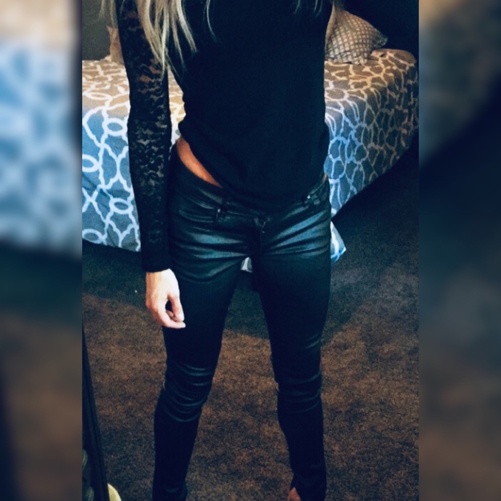 Pleather leggings